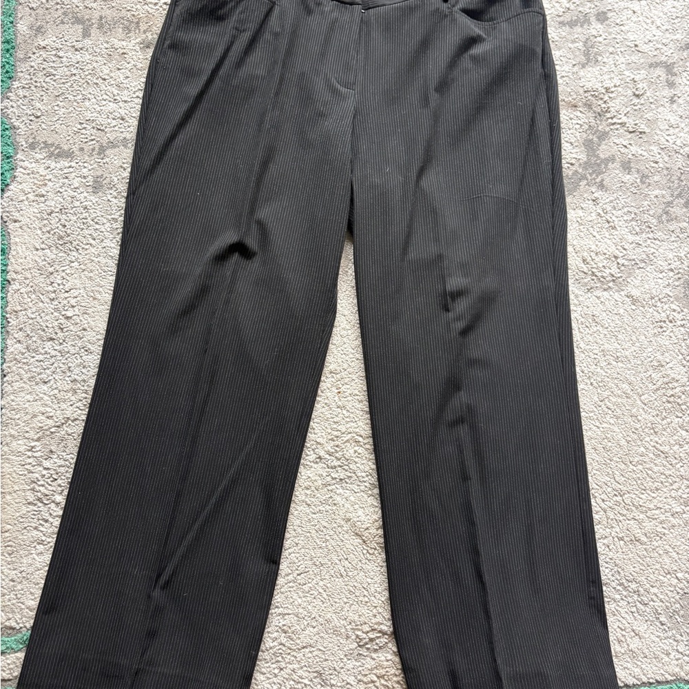 MICHAEL Michael Kors Black Pinstripe Trousers